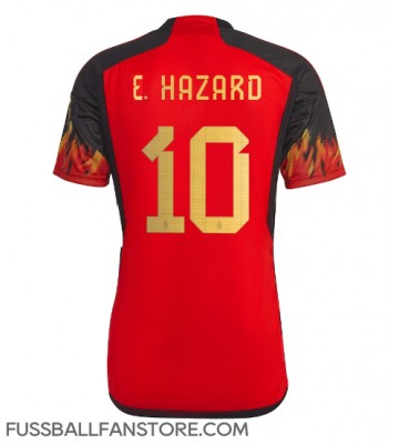 Belgien Eden Hazard #10 Replik Heimtrikot WM 2022 Kurzarm